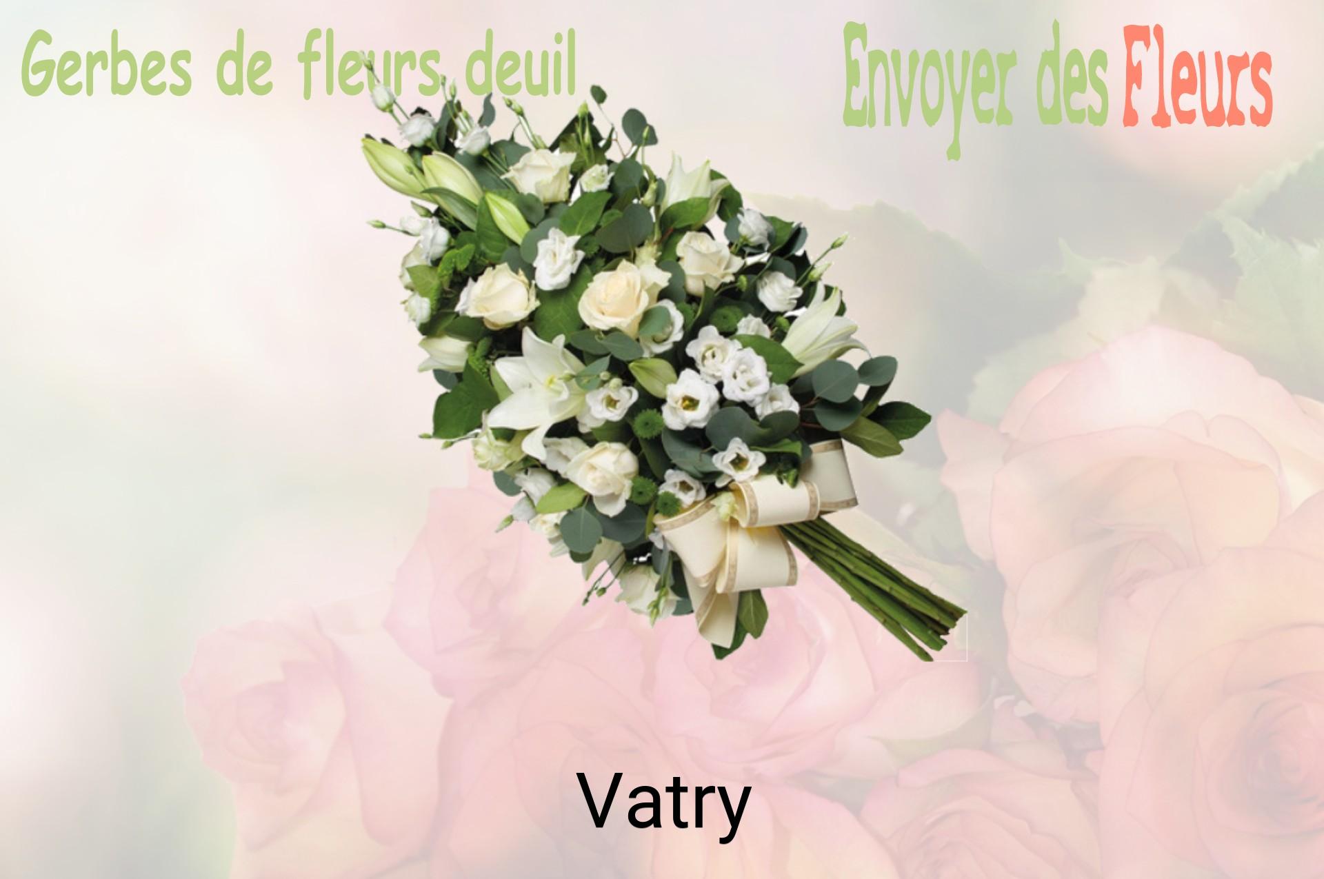 Gerbe de fleurs de deuil livrée à Vatry